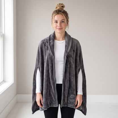 Poncho chauffant USB