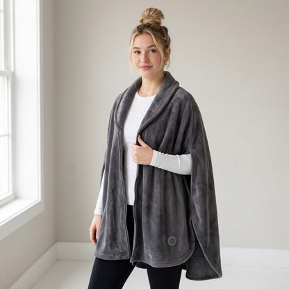 Poncho chauffant USB